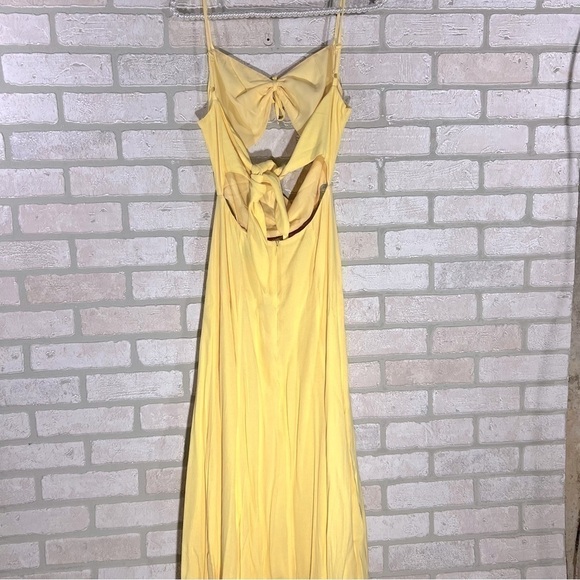 Privacy Please Levant Westerland Yellow Maxi Dress Size S - Picture 8 of 12